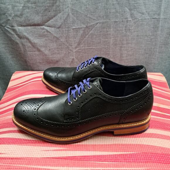 %Cole Haan Copper Square Wingtip Shoes Men Size 13M Leather / D12
